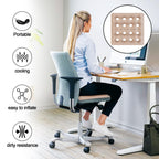 2-Pack Inflatable Seat Cushions, Pressure Relief Waffle Cushion, Ideal for Long Sitting, Office Chairs, Car Seats, Wheelchair Cushions, Comes with 2 Air Pumps, Portable and Comfortable