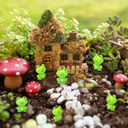 100 Pack Mini Green Plastic Frogs, Small Frog Figurine Tiny Frogs to Hide Fairy Garden Miniature Dollhouse Home Decor Frog Decorations for Party