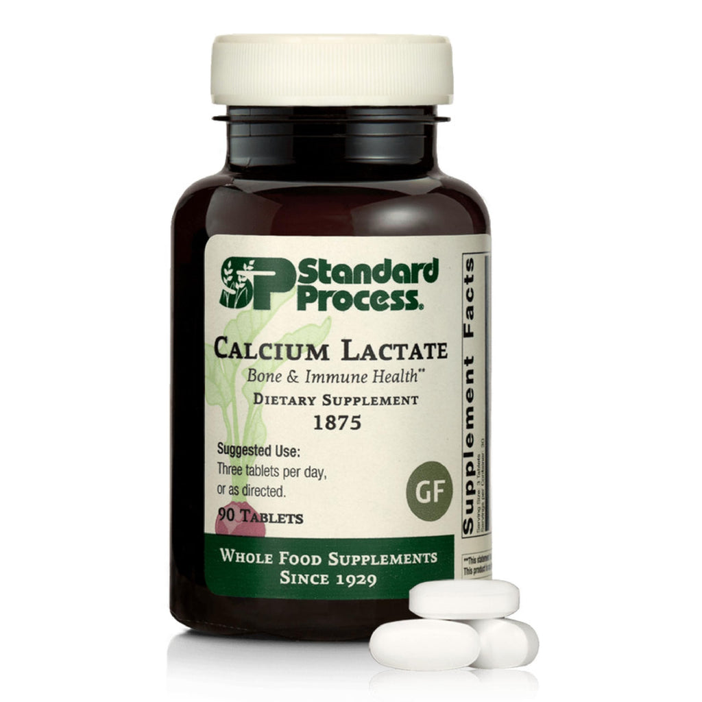 Standard Process Calcium Lactate, Bone & Immune Supplement, 90 Tablets | Bone and Immune Health Supplement, Vegan, Gluten-Free, Non-Dairy, Non-Soy and Non-Grain, Bone, Joint and Health Support