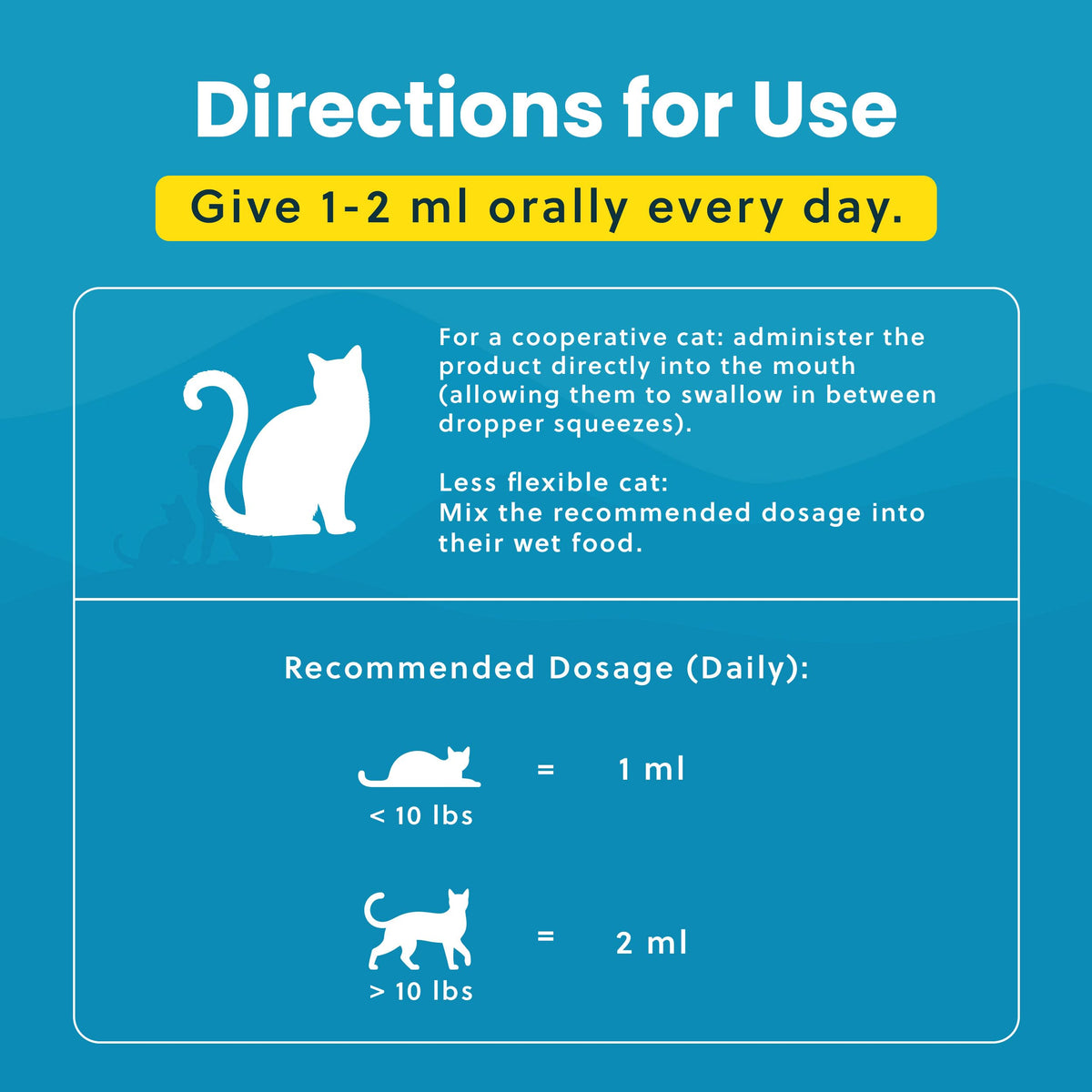 Paramount Pet Health Liquid Glucosamine Chondroitin MSM for Cats, Hip & Joint Support Supplement, Supports Mobility and Flexibility, Senior Cat Liquid Joint Supplement Drops for Daily Care, 2 oz