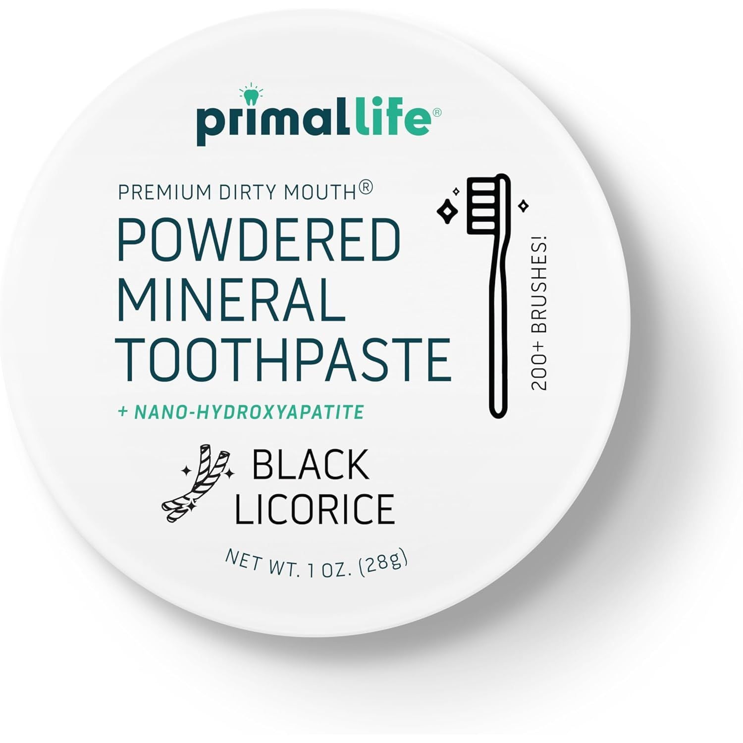 Buy now Primal Life Organics - Dirty Mouth Toothpowder, Tooth Cleaning Powder, Flavored Essential Oils with Natural Kaolin & Bentonite Clay, Good for 200+ Brushings, Paleo, Organic, Vegan (Peppermint, 1 oz) 1 Ounce (Pack of 1) Black Licorice at indiglob india