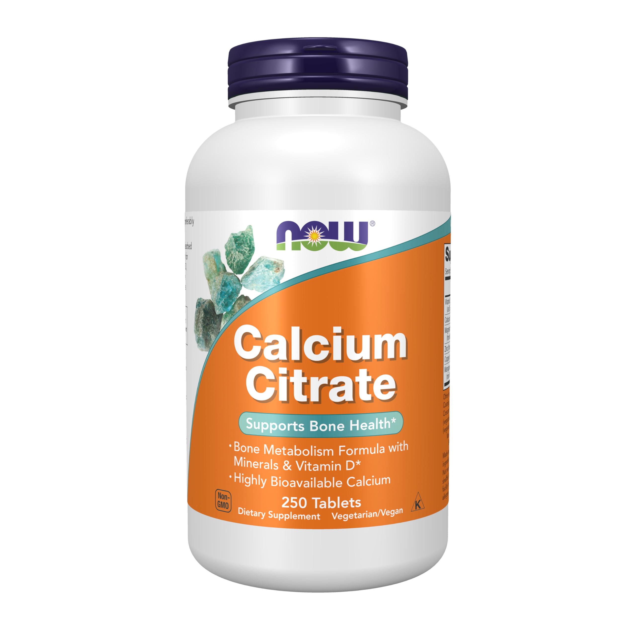 Buy now NOW Foods Supplements, Calcium Citrate with Vitamin D, Magnesium, Zinc, Copper, and Manganese, 250 Tablets at indiglob india