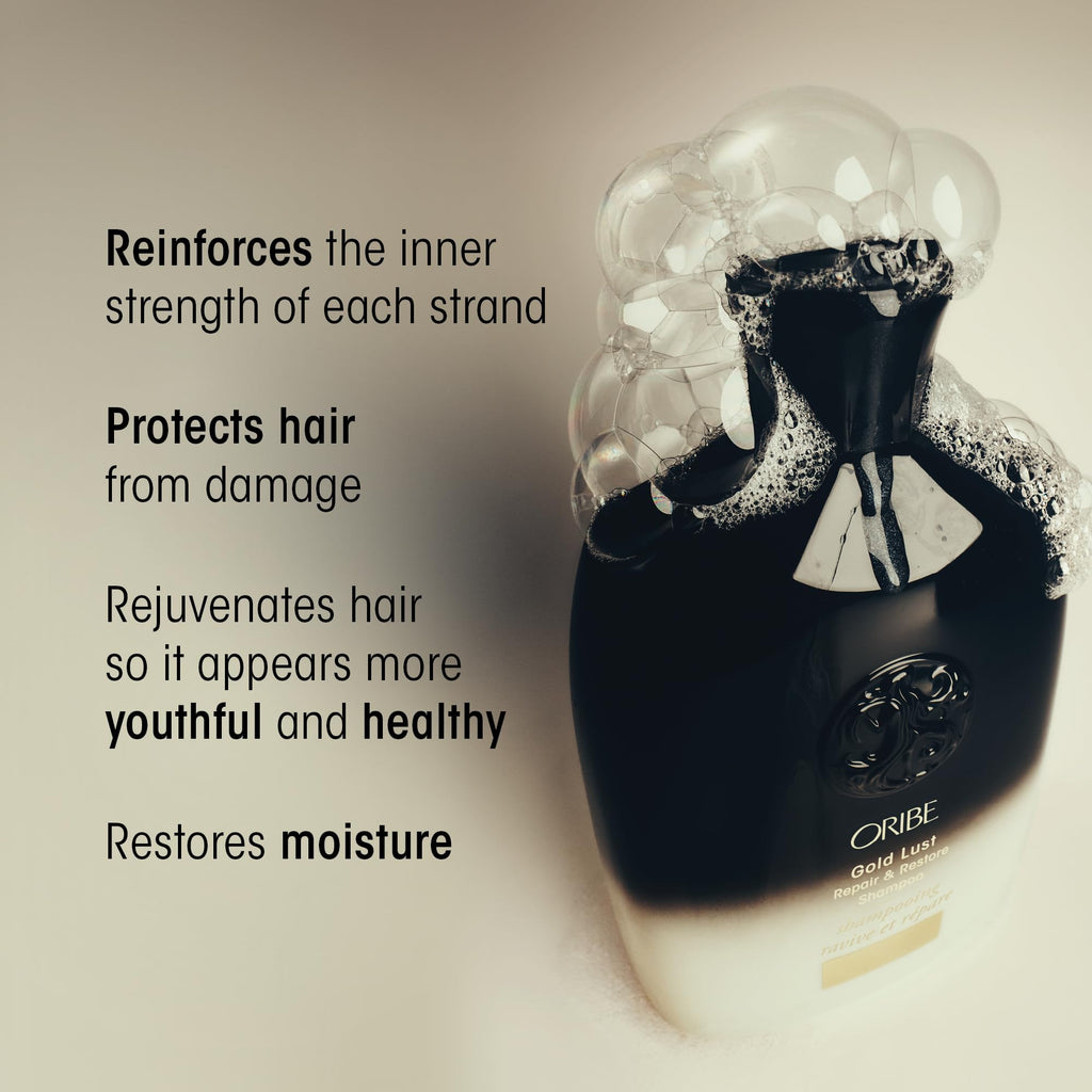 Oribe Gold Lust Repair & Restore Shampoo - Repairs Damaged Hair