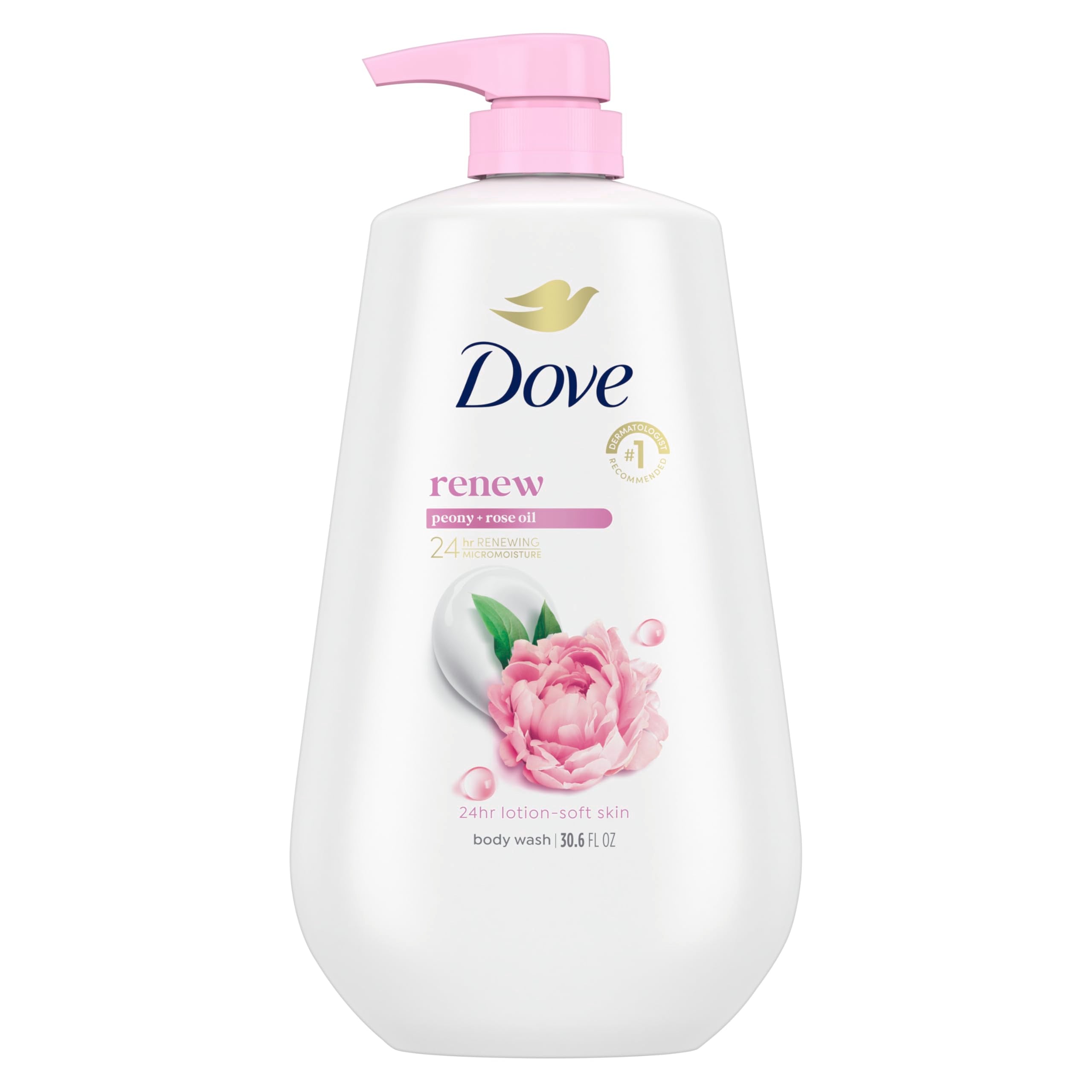 Dove Body Wash Cherry & Chia Milk 30.6 oz Pump, Sulfate Free | Dove Cherry & Chia Milk Body Wash hydrates skin with juicy cherry scent and MicroMoisture technology.