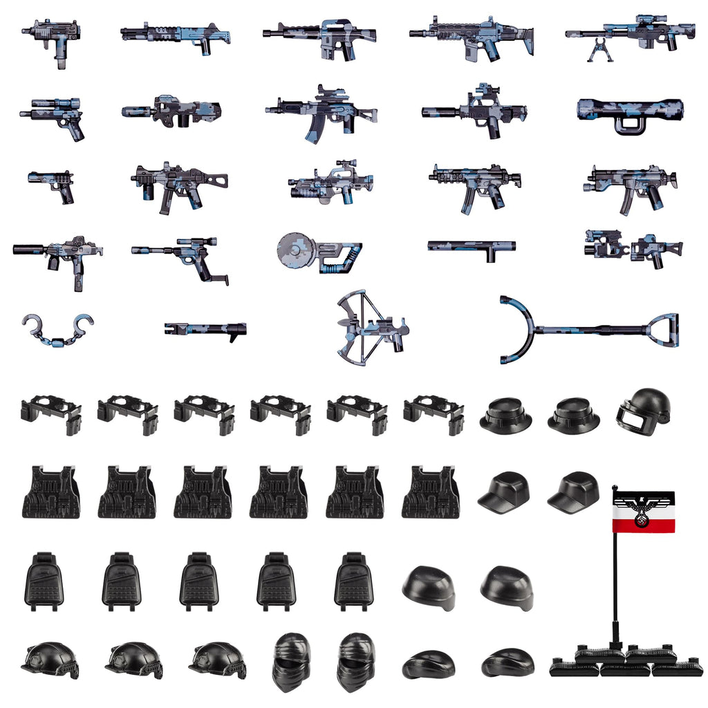 Buy now 83 Pcs Toy Soldiers Figures US Army Battle Toy Set - Weapons Pack Military Weapon Battle Building Blocks Compatible with Major Brand, 3 Years Old and up at indiglob india