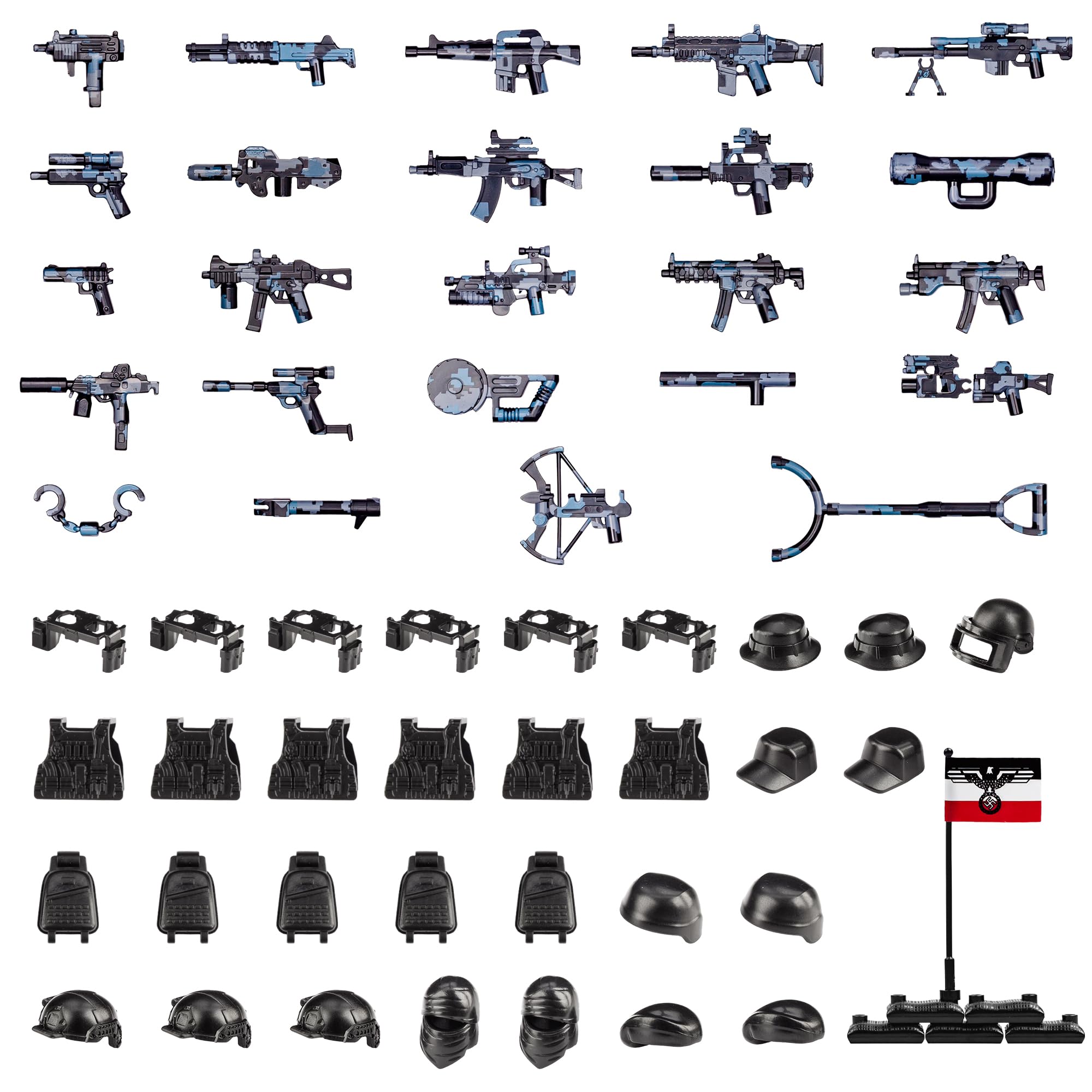 Buy now 83 Pcs Toy Soldiers Figures US Army Battle Toy Set - Weapons Pack Military Weapon Battle Building Blocks Compatible with Major Brand, 3 Years Old and up at indiglob india