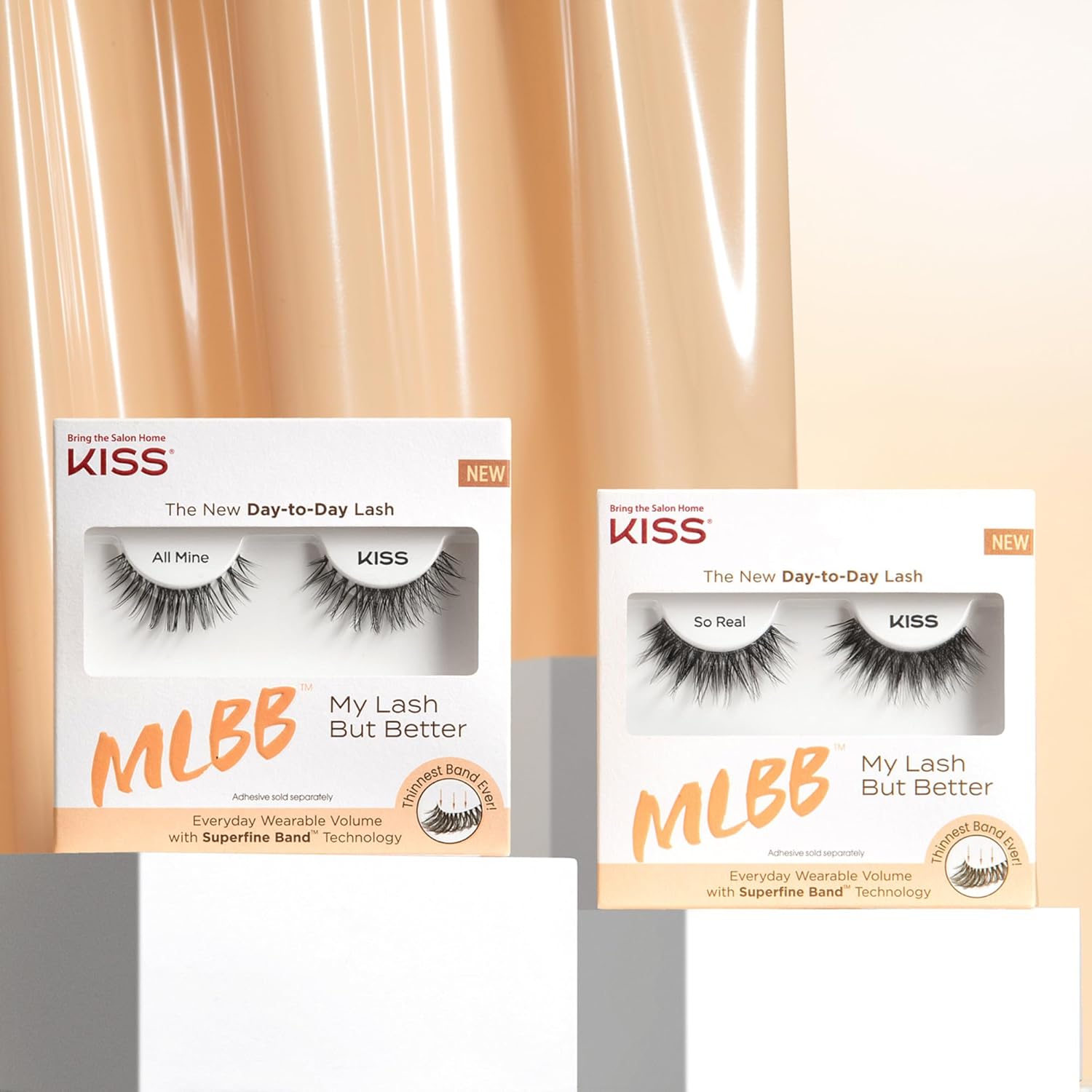 Buy now KISS My Lash But Better, False Eyelashes, 'All Mine', 10mm, Includes 1 Pair Of Lash, Easy to Apply, Reusable Lash Clusters at indiglob india