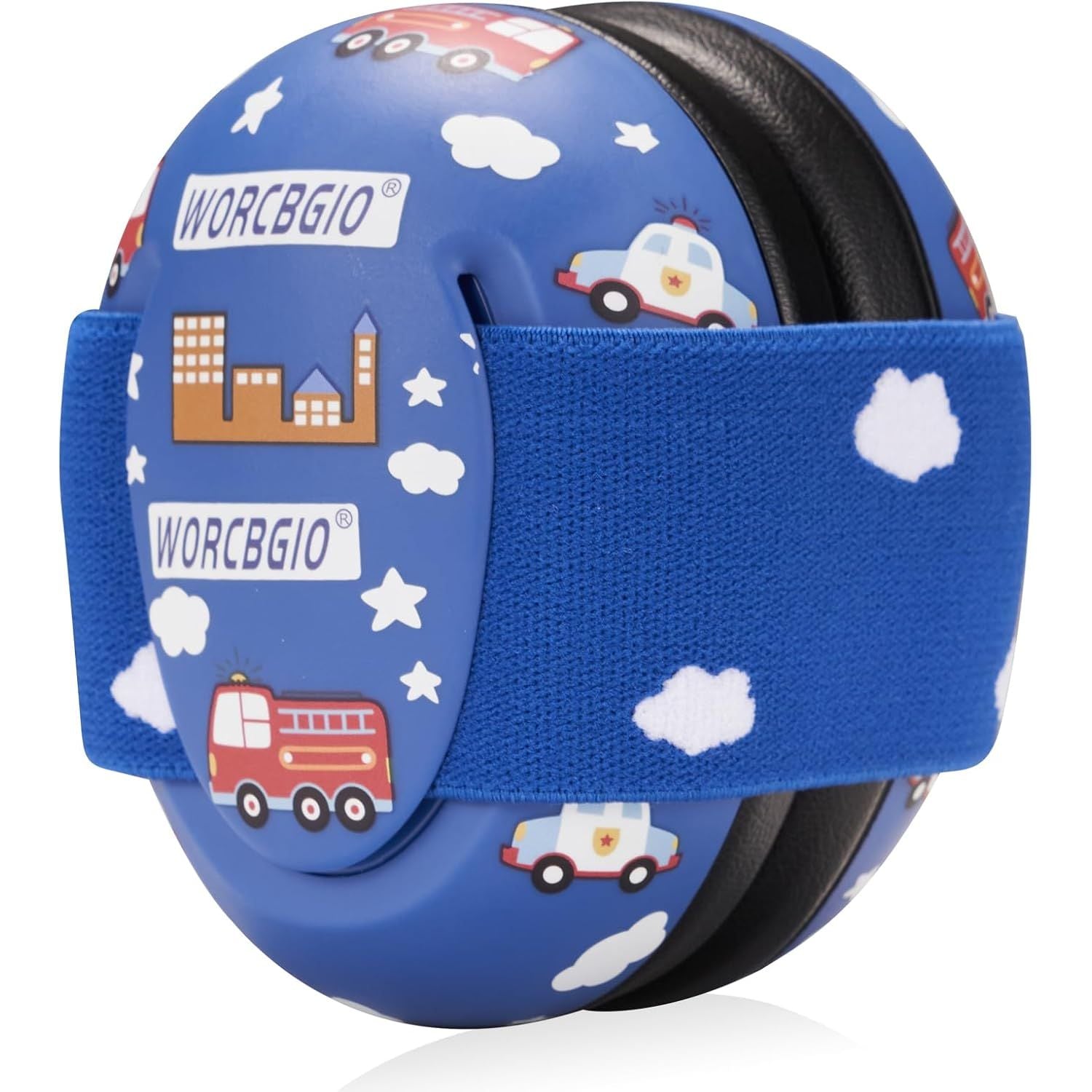 Buy now Infant Ear Protection Noise Cancelling Baby Ear Muffs, Toddler Hearing Protection with Adjustable Elastic Headband (Bear, White Fire Car at indiglob india