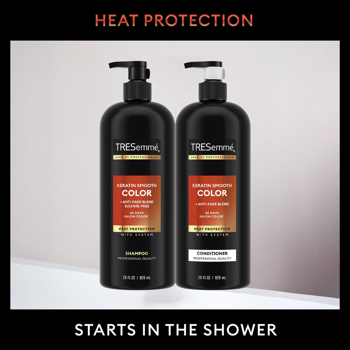 TRESemmé Shampoo and Conditioner Set, Keratin Smooth Color, 28 Oz Ea