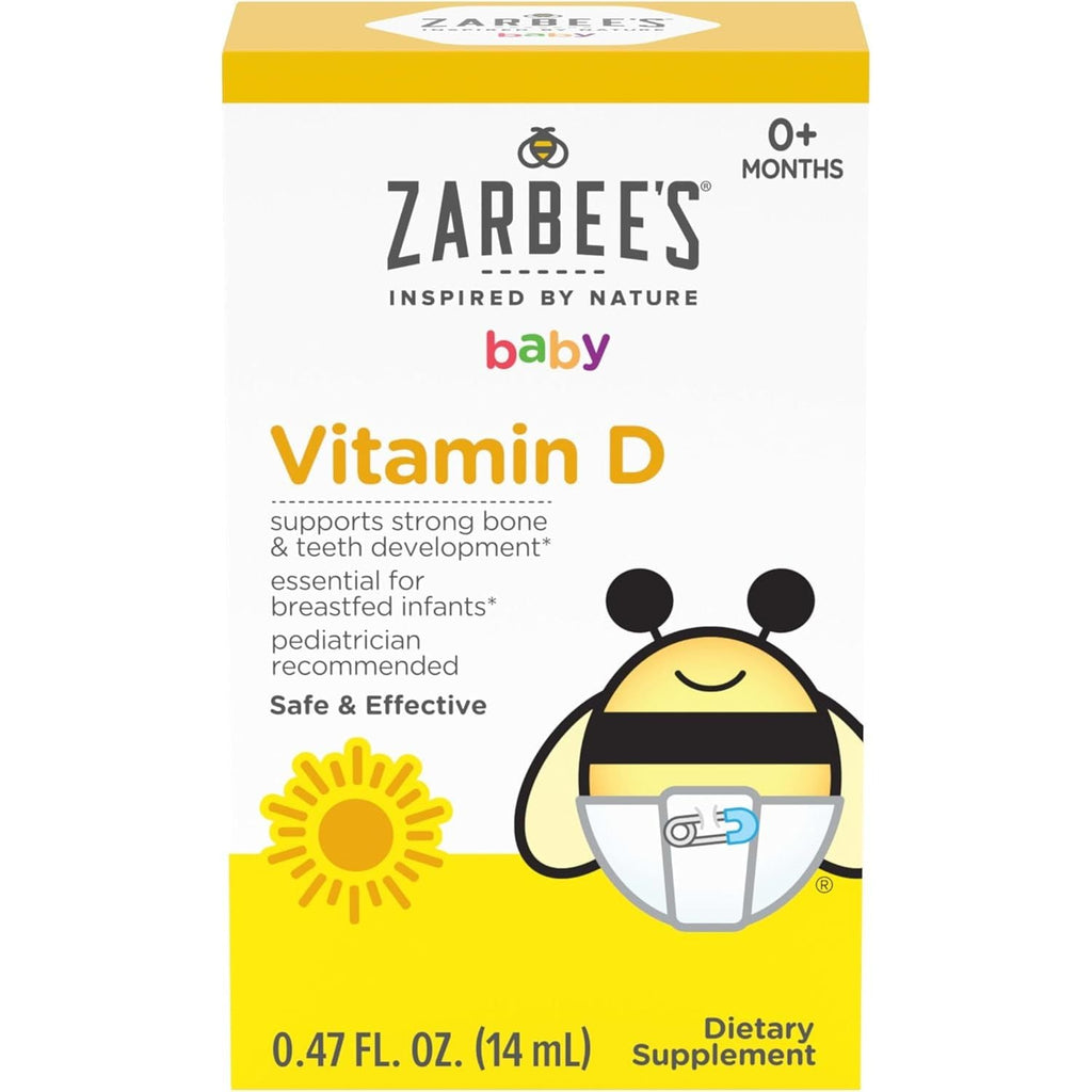 Buy now Zarbee's Vitamin D Drops for Infants, 400IU (10mcg) Baby & Toddler Liquid Supplement, Newborn & Up, Dropper Syringe Included, 0.47 Fl Oz 0.47 Fl Oz (Pack of 1) at indiglob india