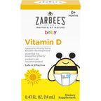 Buy now Zarbee's Vitamin D Drops for Infants, 400IU (10mcg) Baby & Toddler Liquid Supplement, Newborn & Up, Dropper Syringe Included, 0.47 Fl Oz at indiglob india