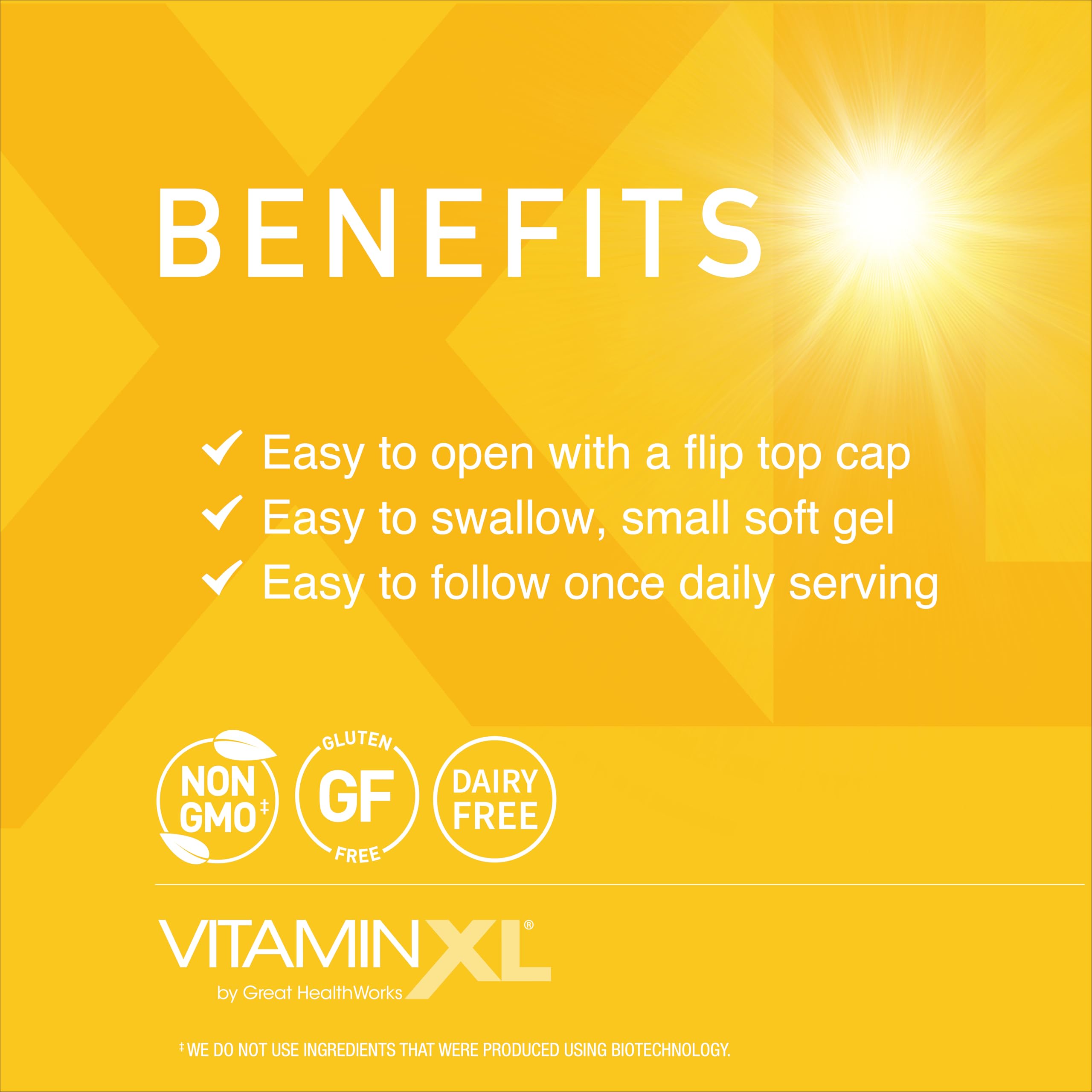 OmegaXL VitaminXL D3 High Potency Daily Vitamin D 5000 IU 30 Softgels | 125mcg, Immune Support Supplement, Promotes Healthy Muscle Function & Strong Bones, Non-GMO, Gluten-Free