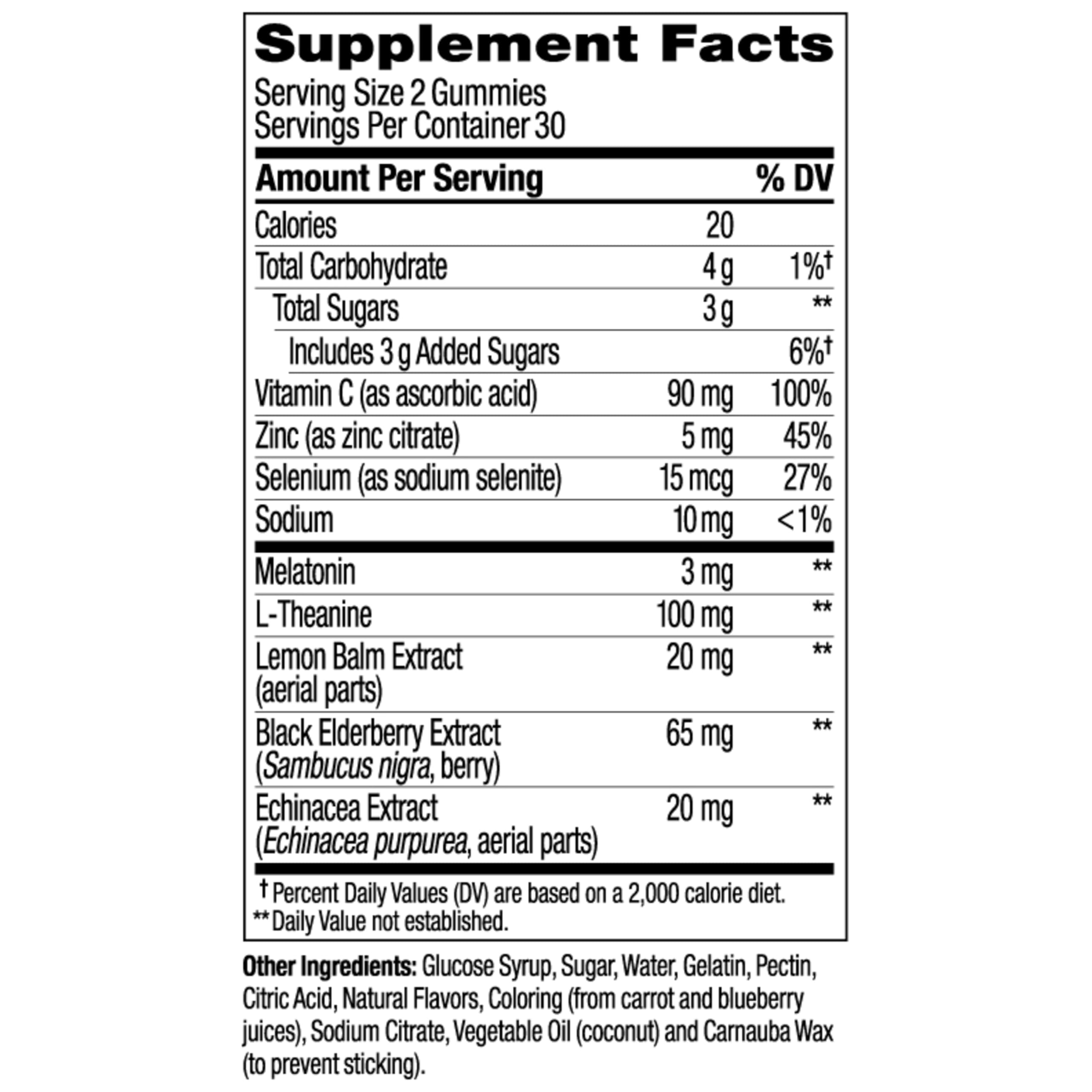 OLLY Immunity Sleep Gummy, Immune and Sleep Support, 3mg Melatonin, Echinacea, Zinc, Vitamin C, Chewable Supplement, Midnight Berry - 60 Count
