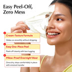 EQQUALBERRY Vitamin Illuminating Night Wrapping Mask | Easy Peel Off Cream Face Mask for Dark Spots | Brightening Overnight Facial Mask for Glowing Glass Skin | Korean Skin Care, 2.53 fl.oz