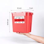 Alcedo Large Sharps Container 2 Gallon (3-Pack) Home & Professional Use