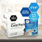 Buy now MED PRIDE Instant Cold Pack First Aid Kit Ice Pack for Injuries and Pain Relief, No Freezer Needed, 5in X 6in (6 Count (Pack of 1) Clear) at indiglob india