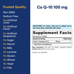 Puritan's Pride Coenzyme CoQ10 100mg, 240 Rapid Release Softgels