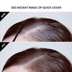 RED by KISS Quick Cover Root Touch Up Rescue (Dark Brown), Mascara Natural Water-Resistant Temporary Gray Concealer Cover Up Brush for Hair Mustache & Beard, Formulated with Jojoba Oil