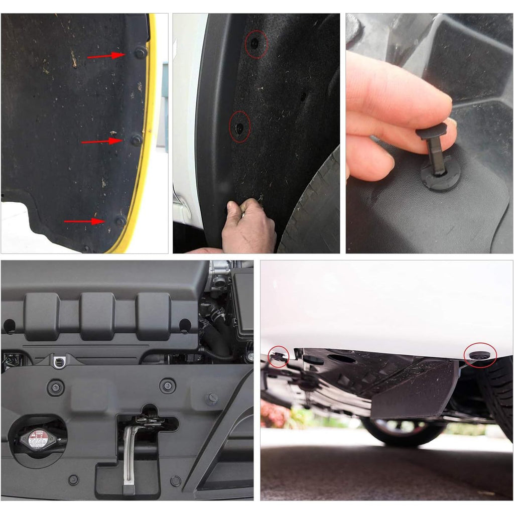 Buy now GOOACC Universal Plastic Fender Clips,200 Pcs Push Bumper Fastener Rivet Clips with 6 Size Auto Body Retainer Clips Bumpers,Car Fender Replacement for GM, Ford & Ch at indiglob india