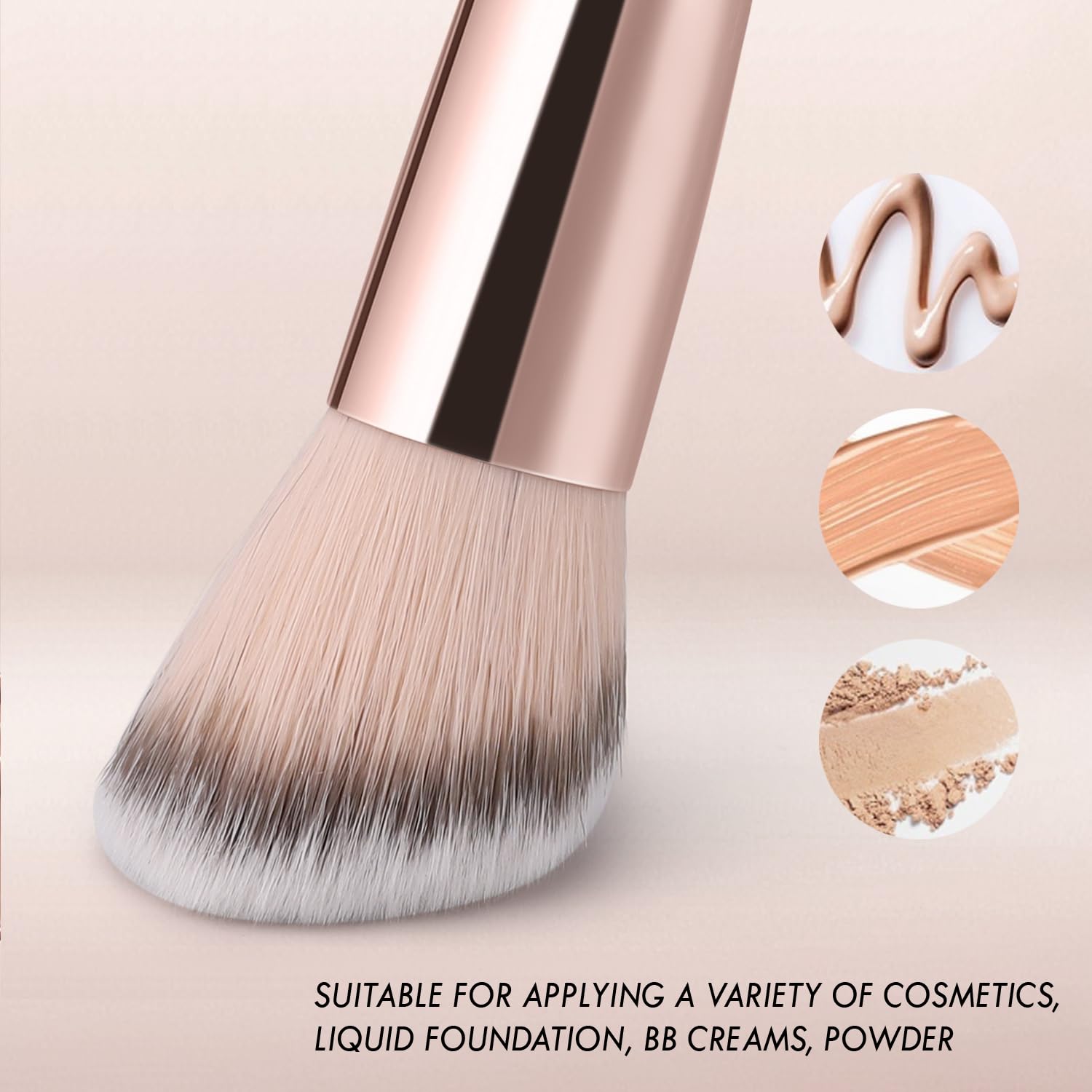 Buy now KINGMAS Foundation Makeup Brush, Double-ended Angled/Round Top Contour Brush for Beauty Blending Liquid Powder, Concealer Cream Cosmetics Blush Makeup Brush (Brown) at indiglob india