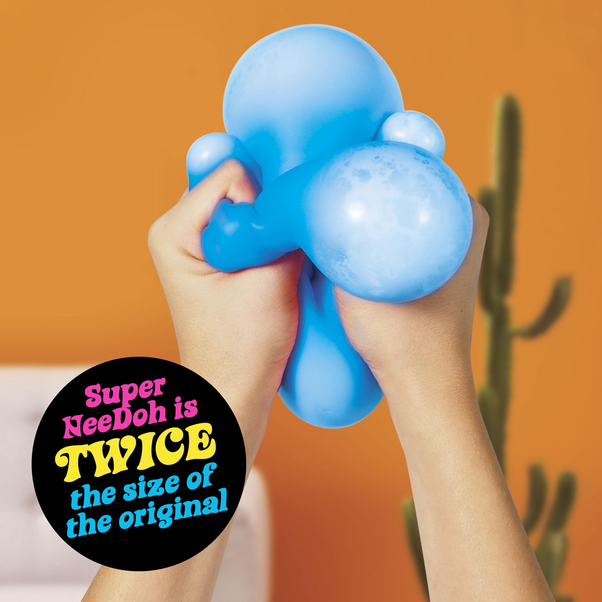 Buy now Schylling Brand Original Super Nee Doh Stress Ball Fidget Toy - Huge 4.5" in Diameter - Jumbo Squishy Squeezy Fun - Colors Assorted - Ages 3+ at indiglob india