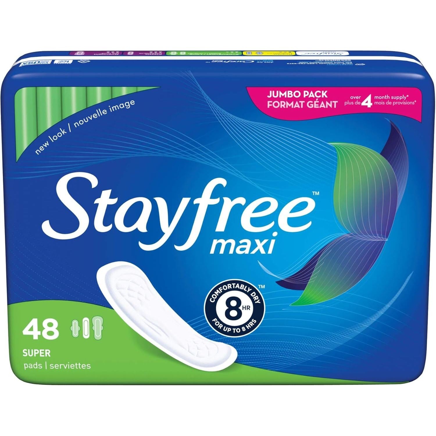 Buy now Stayfree Maxi Super Long Wingless Reliable Protection and Absorbency Pads For Women, 48 Count (Pack of 1) 48 Count (Pack of 1) Without Wings at indiglob india
