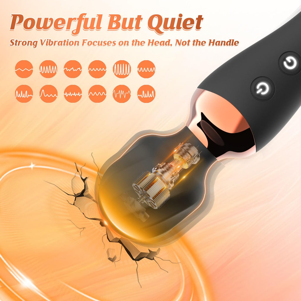 Dual-Ended Wand Vibrator, Dildo Vibrators Adult Sex Toys for Women