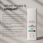 Batci Hair Concealer Cream for Thinning Hair & Bald Spots - Non-Fiber Scalp Concealer Root Touch-Up for Men & Women, Sweat/Water Resistant, One Shade for Black Brown & Grey Hair 1 fl oz (30ml)