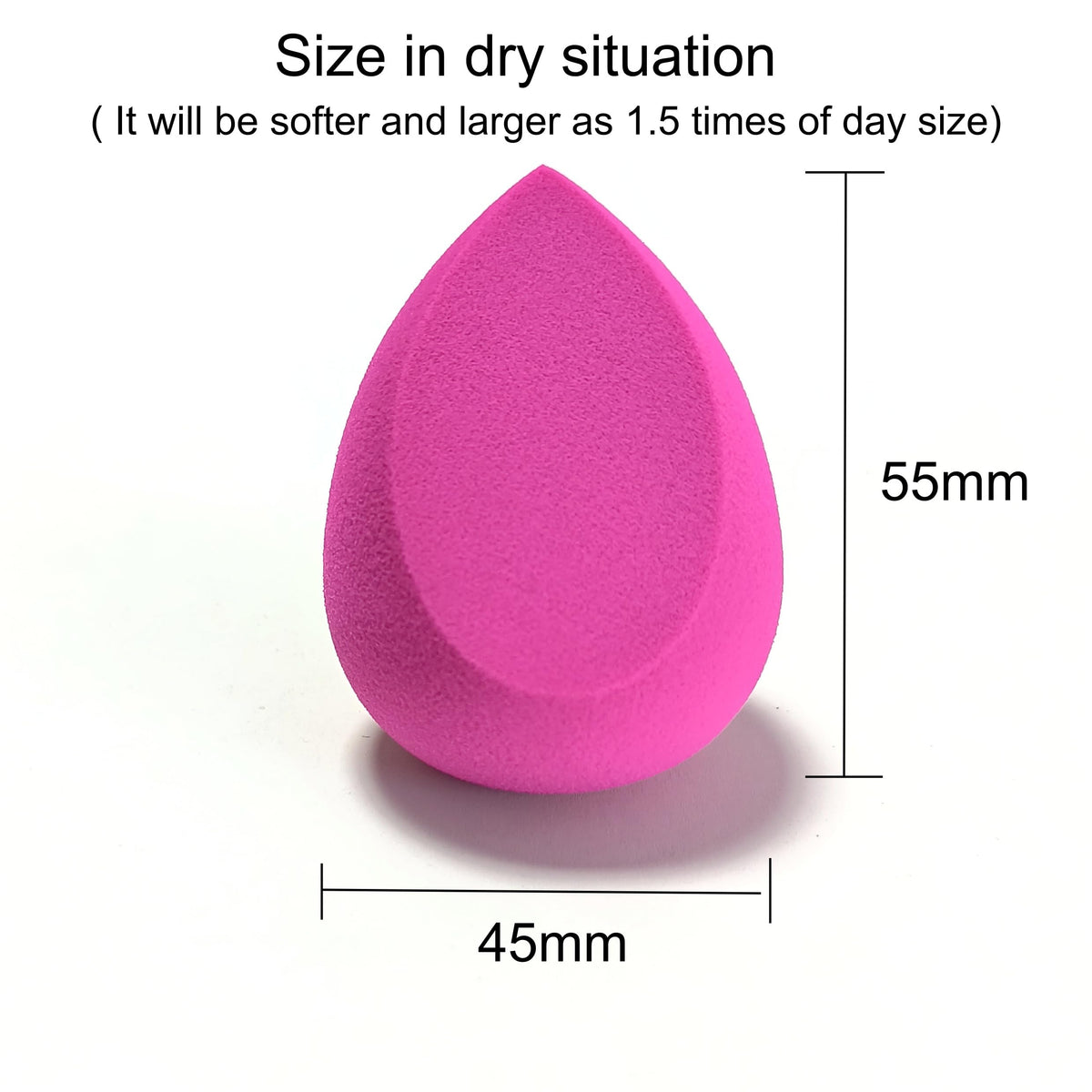 RockFancy Makeup Sponge with Low Absorption and Flawless Finish, Latex Free PU with Wet Dry Use for Foundation, Concealer and Contour, Ideal for Liquid, Cream and Powder for a Smooth Complexion