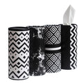 Small Car Tissues Holder with Facial Tissues - 4PK - Tisses for Car Travel Tissue Tubes Box Container Cylinder for Vehicle Cup Holder