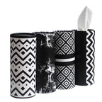 Small Car Tissues Holder with Facial Tissues - 4PK - Tisses for Car Travel Tissue Tubes Box Container Cylinder for Vehicle Cup Holder
