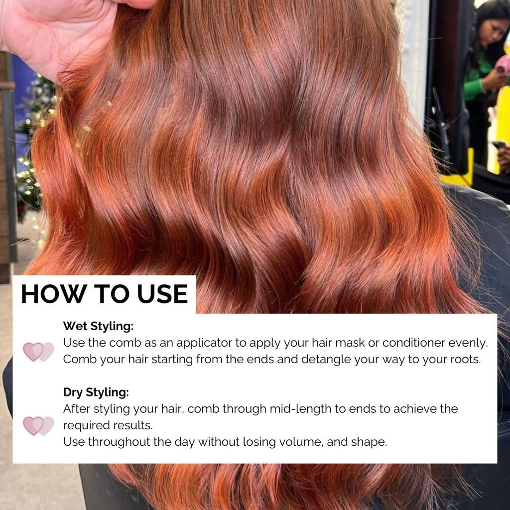 Wide Tooth Comb for Curls - Detangling Comb for Curly, Wavy & Afro Hair