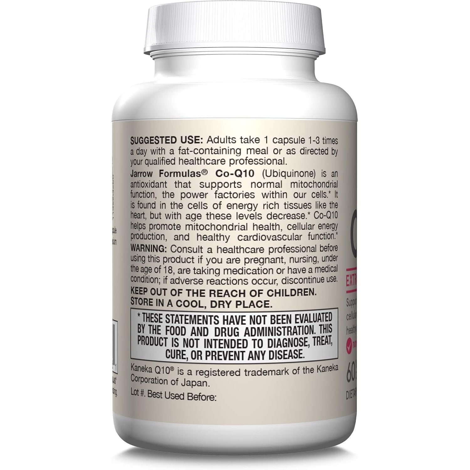 Buy now Jarrow FormulasÂ® Co-Q10, 200 mg, Antioxidant Support for Mitochondrial Health, Cellular Energy Production and Healthy Cardiovascular Function, 60 Veggie Capsules, 60 Day Supply at indiglob india