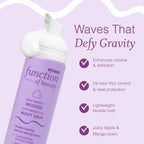 Function of Beauty Wavy Hair Mousse for Styling - Anti-Frizz Hair Styler | Adds Volume & Defines Natural Waves - Volumizing & Texturizing Lightweight Styling Foam - Flexible Hold - Hair Care Products