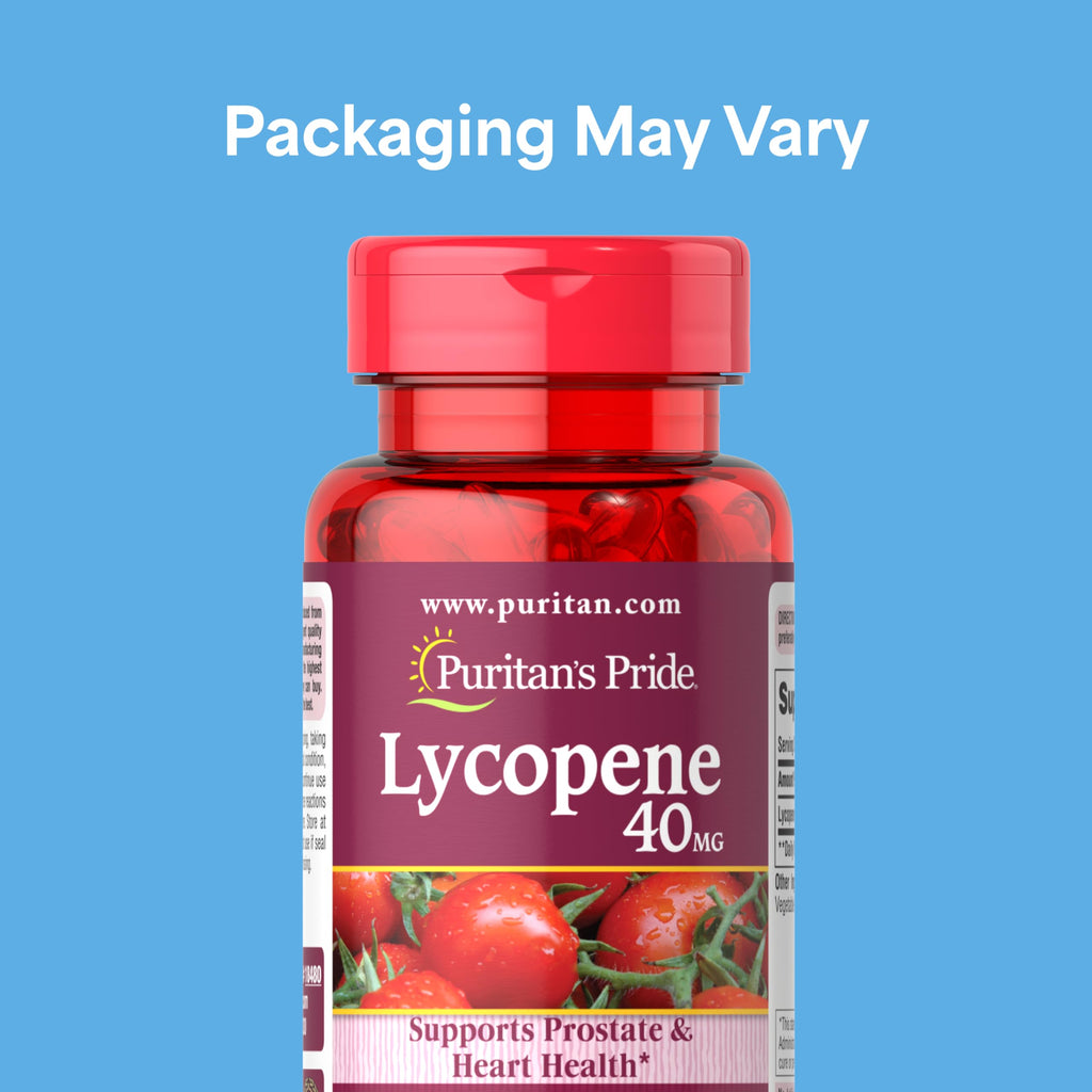Puritan's Pride Premium Lycopene 40mg, 60 Rapid Release Softgels
