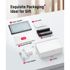 Liene M100 4x6'' Photo Printer, Phone Printer 100 Sheets & 3 Cartridges, Full-Color Photo, Portable Instant Photo Printer for iPhone Android, Thermal Dye Sublimation, Wi-Fi Picture Printer 100 Papers
