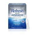 REFRESH OPTIVE Advanced PF Lubricant Eye Drops Preservative-Free Artificial Tears, 0.01 fl oz (0.4 mL), 30 Single-Use Containers