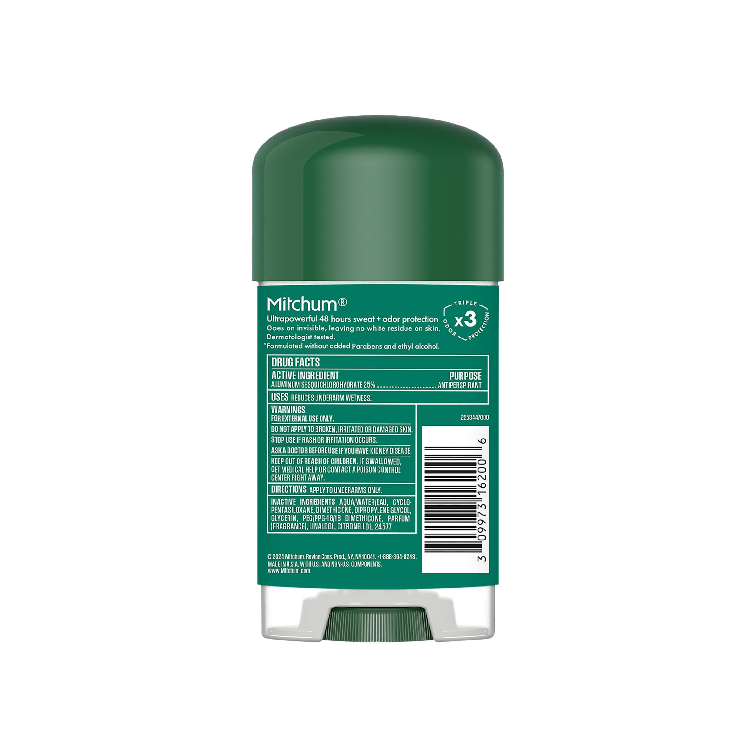 Buy now Mitchum Men’s Triple Odor Protection Antiperspirant & Deodorant Gel, Sport, 48HR Protection, 2.25 oz, Pack of 6 at indiglob india