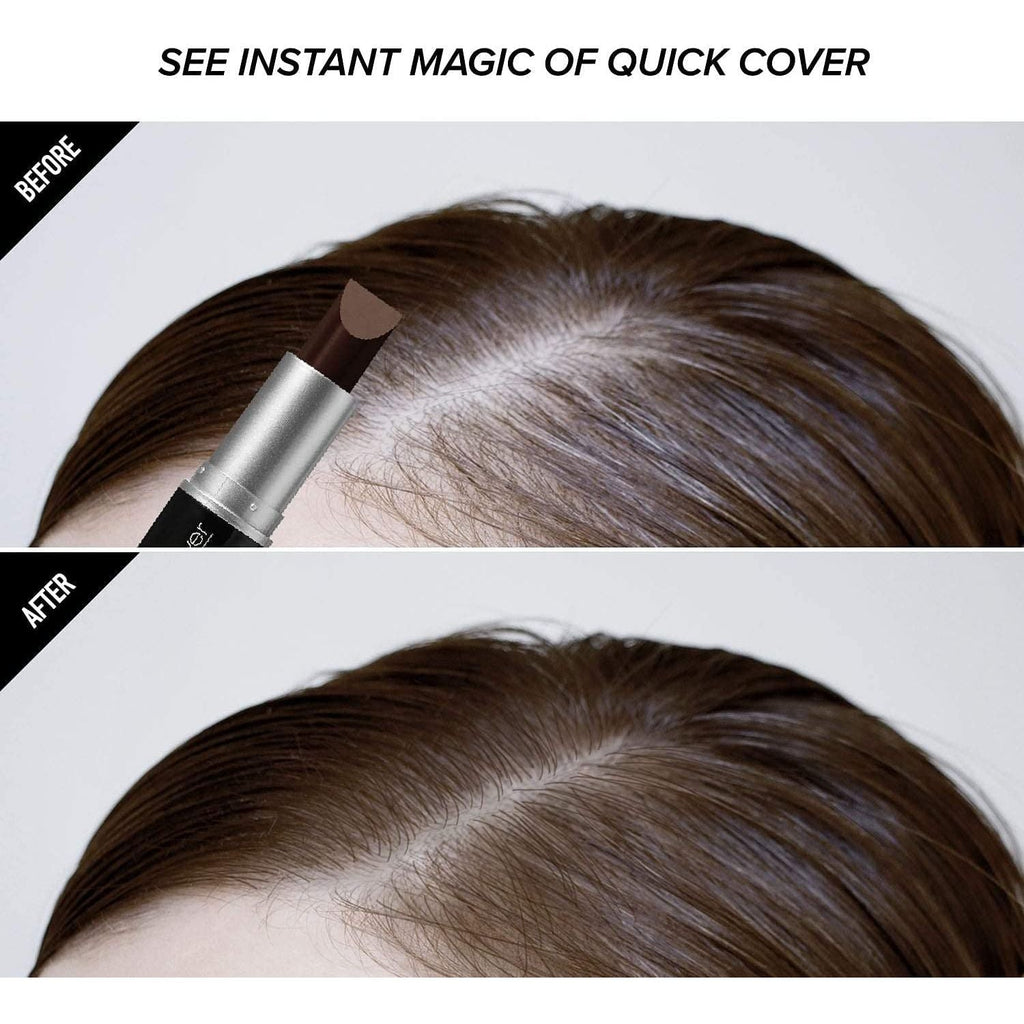 Buy now RED by Kiss Quick Cover Root Touch Up Stick, Water-Resistant Temporary Gray Hair Concealer with Brush for Roots and Beard, Long-Lasting Coverage, Easy Application (2 Pack, Dark Brown) at indiglob india