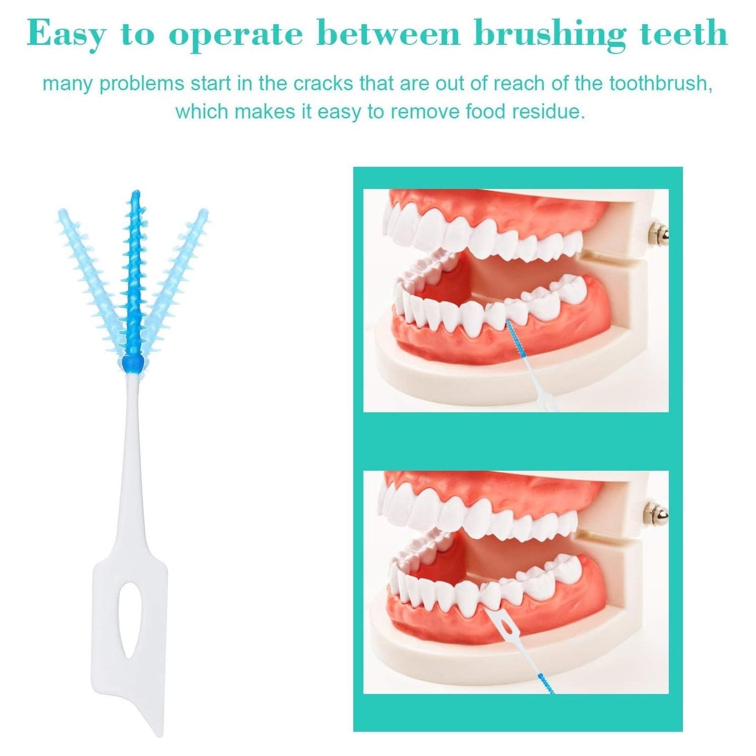 Buy now An-self 160PCS Interdental Brushes Ultra Tight Bristles Tooth Interdental Cleaners Silicone Toothpick Brush Disposable Teeth Soft Picks, Green at indiglob india
