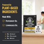Grandpa Gus's Natural Spider Repellent Pouches, Indoor Deterrent, 10 Pack