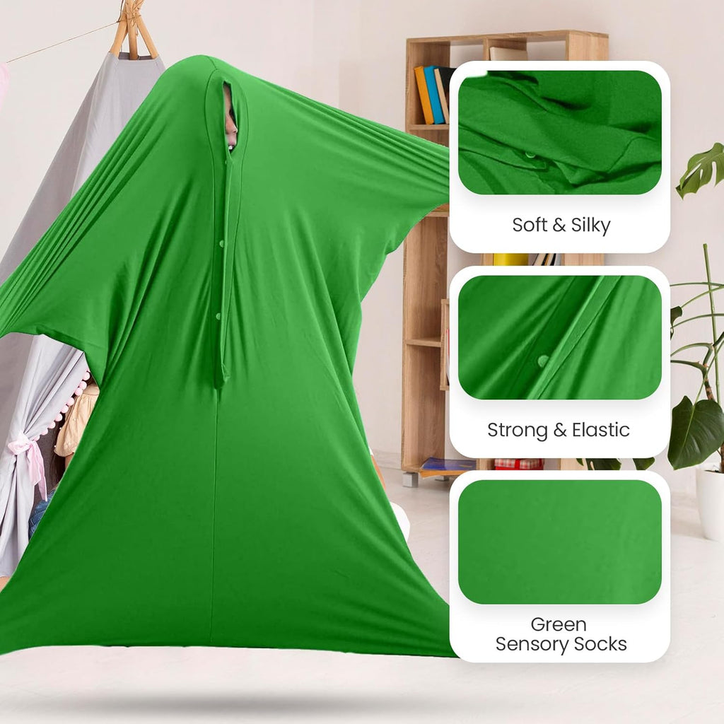 Buy now SENSORY4U Sensory Sack Body Sock â€“ Stretchy Compression Suit for Kids â€“ Great for Play, Movement, and Body Awareness at indiglob india