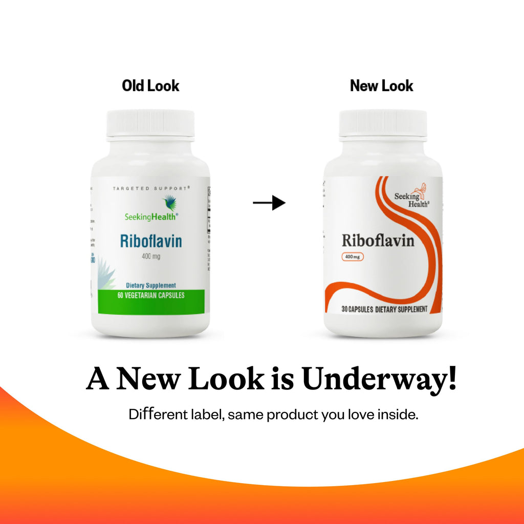 Seeking Health Riboflavin (B2) 400 mg, 60 Vegetarian Capsules