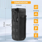 Buy now Molle Water Bottle Holder, Upgraded 1000D Nylon Tactical Molle Water Bottle Pouch, Sports Water Bottle Bag Bottom Mesh Lining Hydration Carrier for Camping, Climbing, Hiking and Travelling at indiglob india