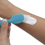 Dr. Talbot's Diaper Cream Brush for Babies - Diaper Rash Cream Applicator with Suction Base and Hygienic Case - Full Size - Aqua Blue