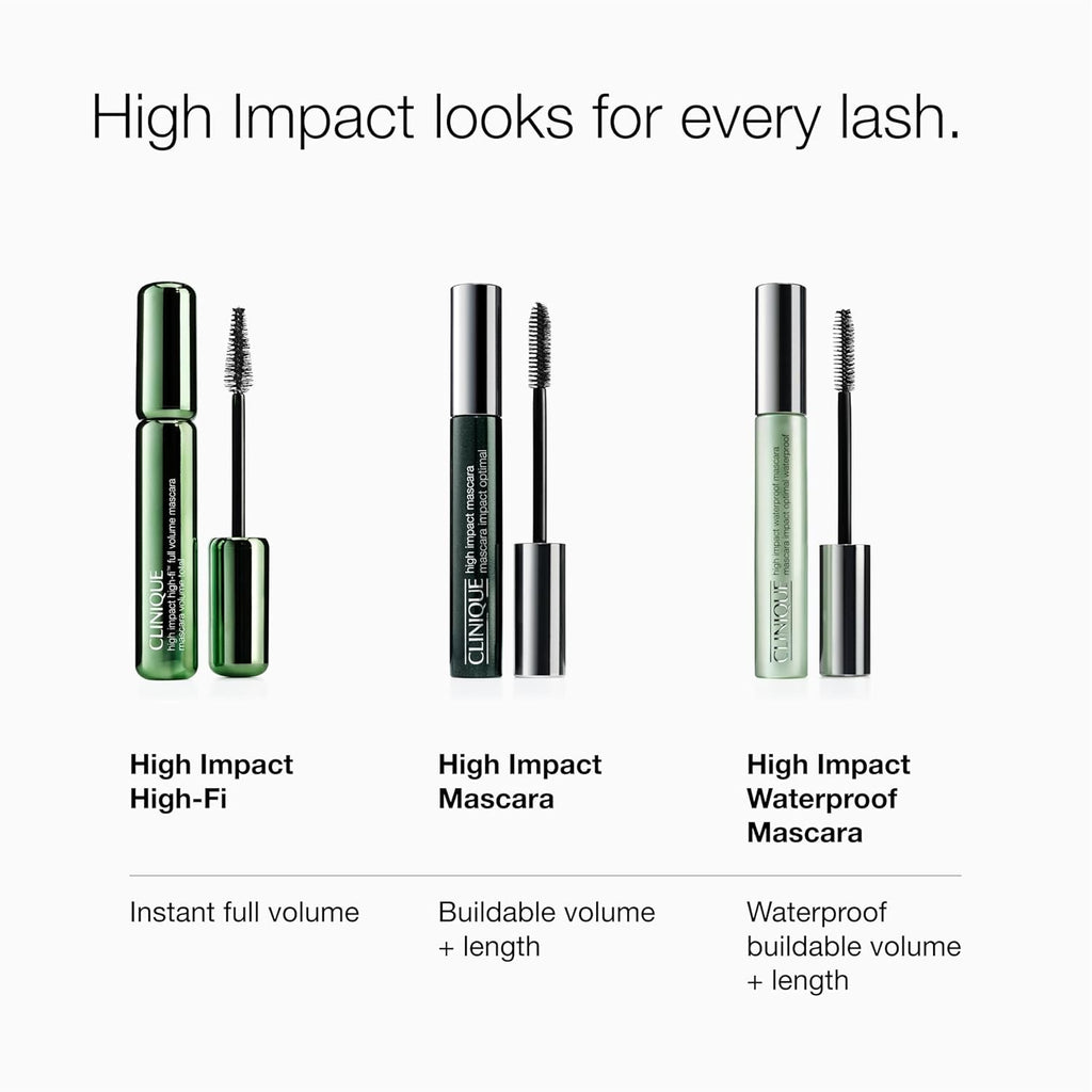 Buy now Clinique High Impact Waterproof Mascara | Lengthening, Volumizing, Smudge-Proof + Safe For Sensitive Eyes at indiglob india
