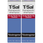 Neutrogena T/Sal Therapeutic Dandruff Shampoo, Scalp Build-Up Control, 3% Salicylic Acid,Psoriasis Treatment, Seborrheic Dermatitis Shampoo, Clears Flakes, Fragrance Free, 4.5 fl oz
