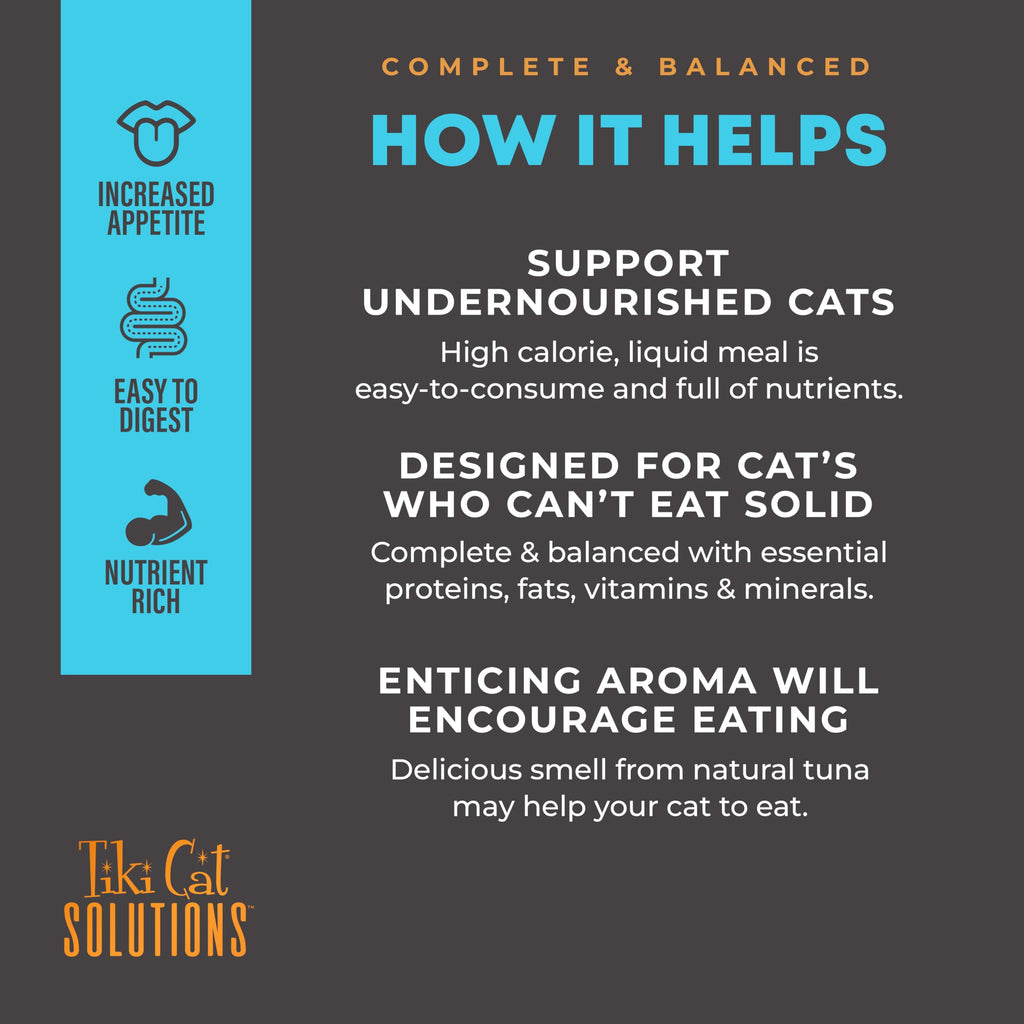 Tiki Cat Solutions Wet Cat Food, Tuna in Goats Milk, 6 oz. Spout Pouch