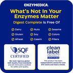 Enzymedica Digest Complete - Helps Gas & Bloating - 90 Caps | Digestive Enzyme Supplement for Women & Men, Enzyme Capsules for Digestion, Gut Health Support, Energy Support, Vegan