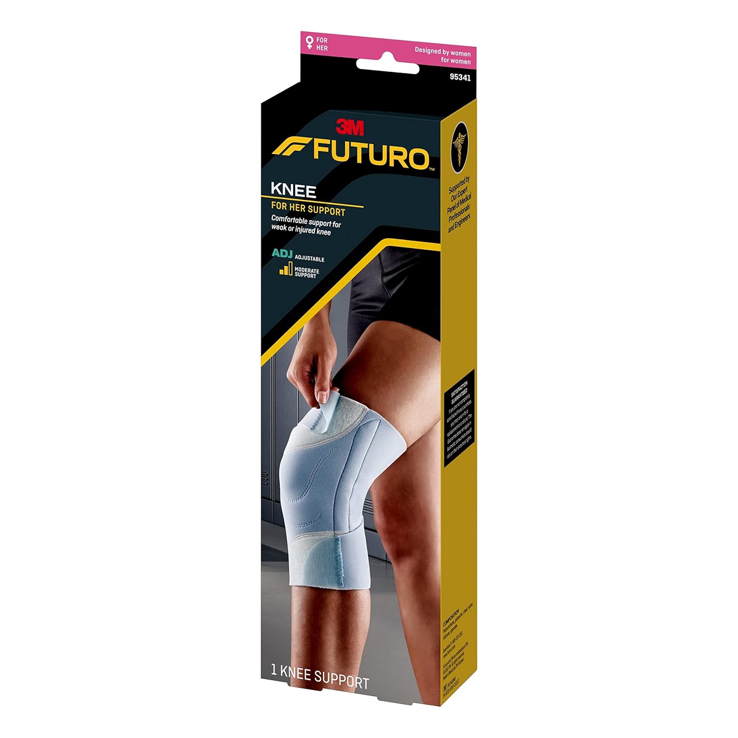 Buy now Futuro - 95341EN FUTURO For Her Knee Support, One Size Gray at indiglob india